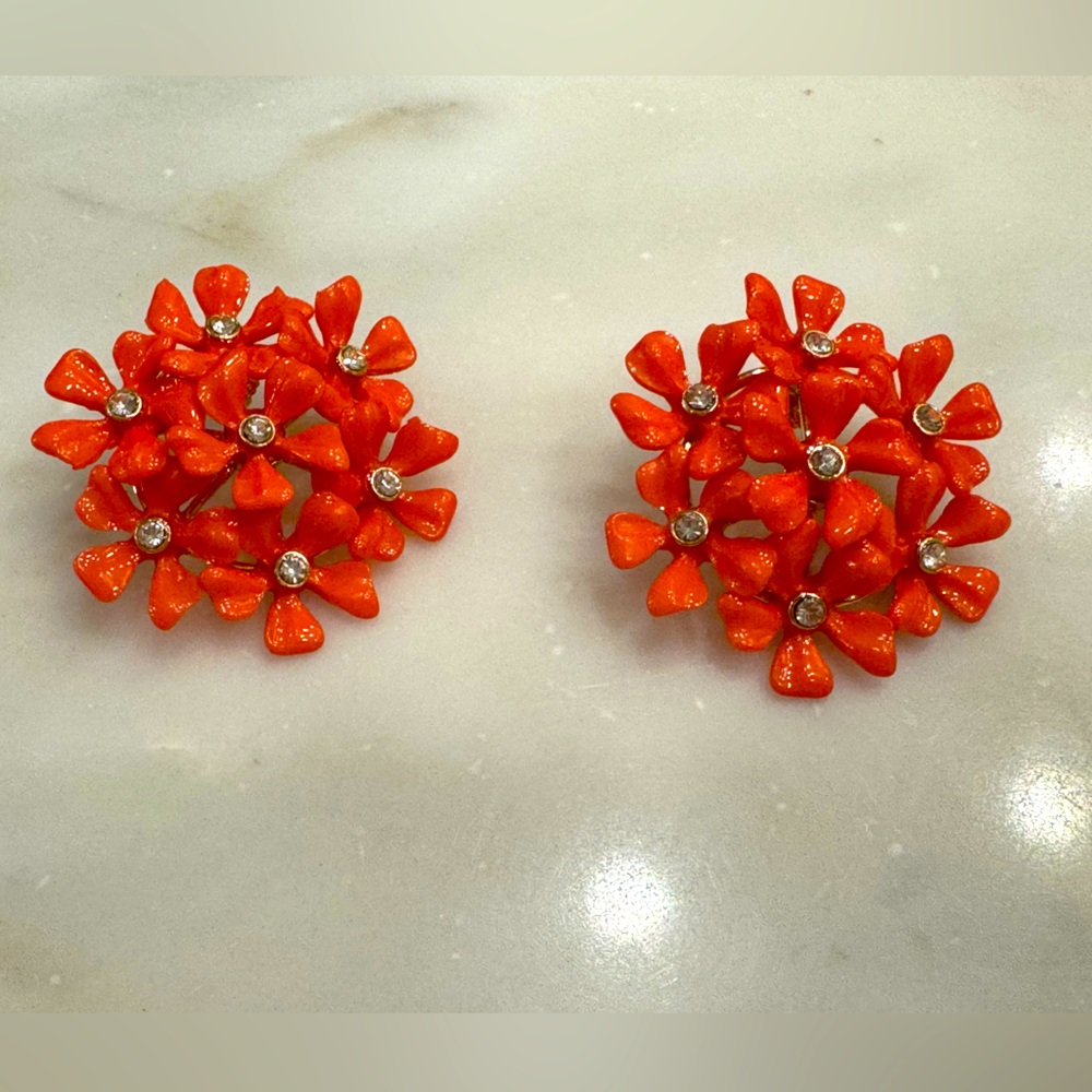 Nat Note x Antonio Melani Coral Floral Earrings